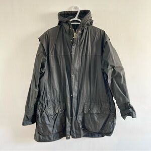 Barbour Durham Hooded Waxed Raincoat